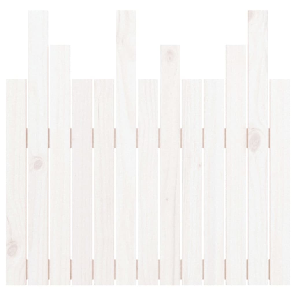 Tête de lit murale Blanc 82,5x3x80 cm Bois massif de pin - XIOS