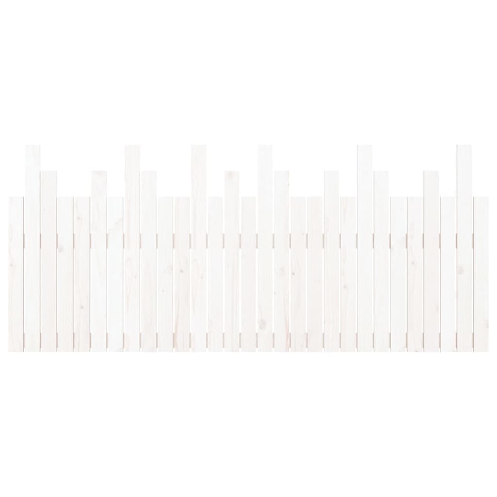 Tête de lit murale Blanc 185x3x80 cm Bois massif de pin - XIOS