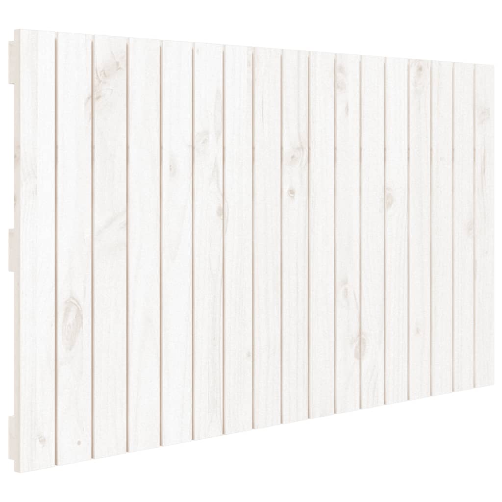 Tête de lit murale Blanc 108x3x60 cm Bois massif de pin - XIOS