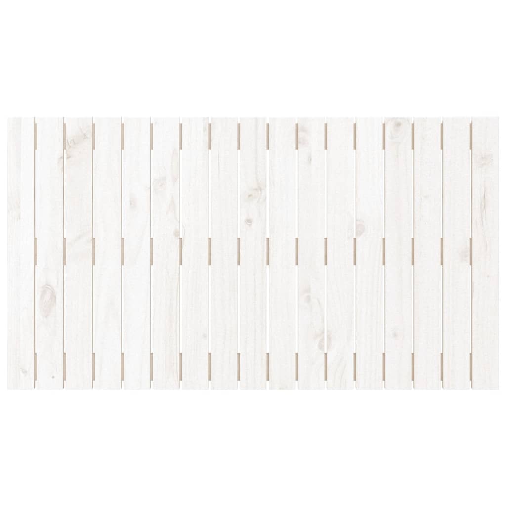 Tête de lit murale Blanc 108x3x60 cm Bois massif de pin - XIOS