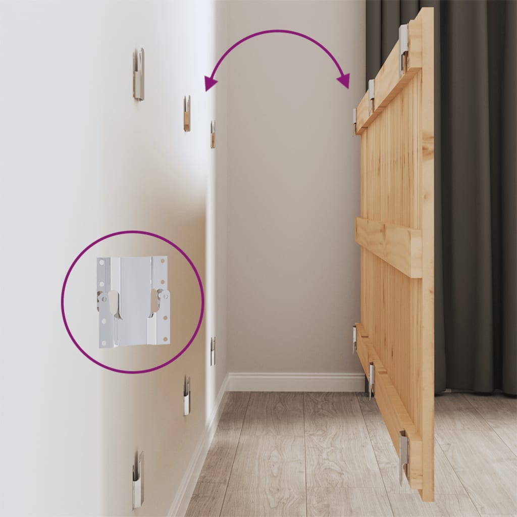 Tête de lit murale 166x3x60 cm Bois massif de pin - XIOS