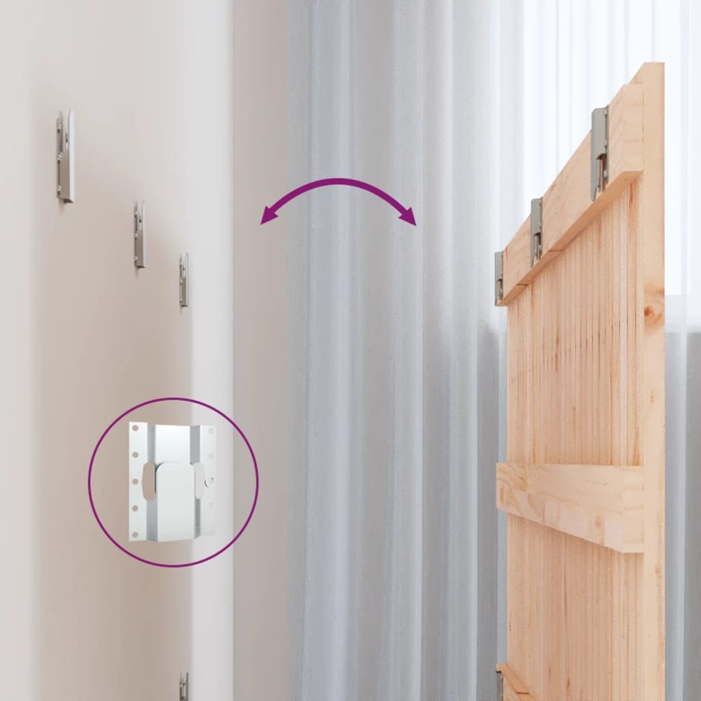Tête de lit murale 185x3x60 cm Bois massif de pin - XIOS
