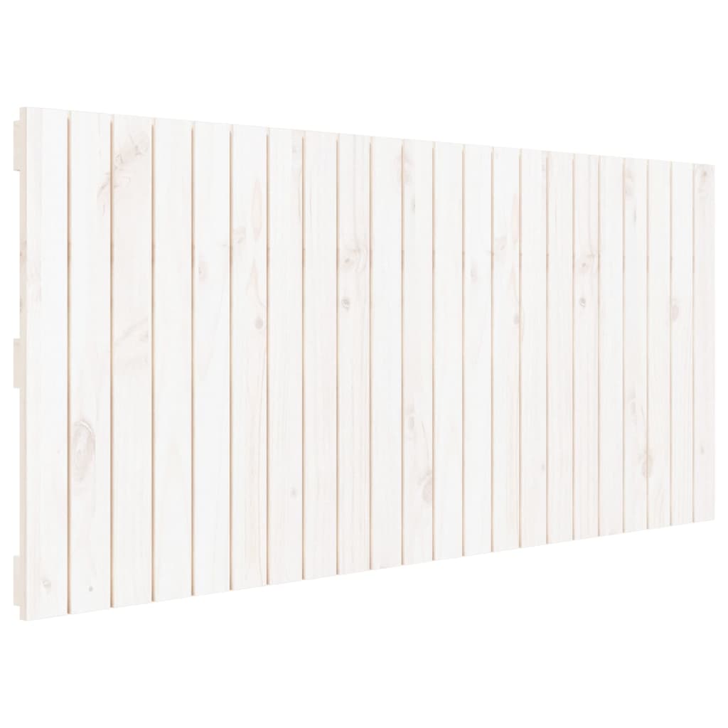 Tête de lit murale Blanc 140x3x60 cm Bois massif de pin - XIOS