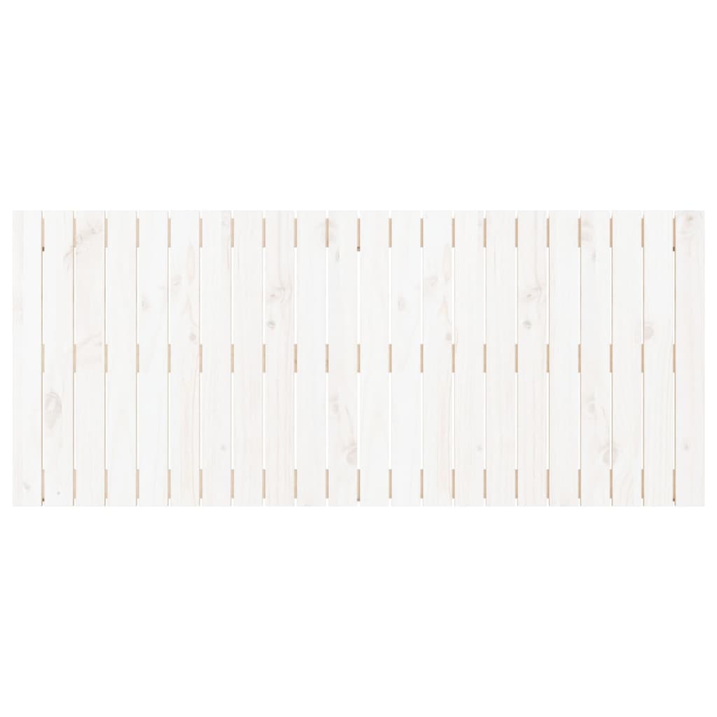 Tête de lit murale Blanc 140x3x60 cm Bois massif de pin - XIOS