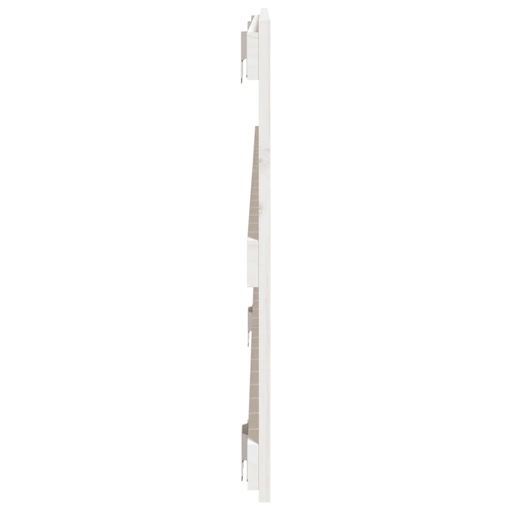 Tête de lit murale Blanc 140x3x60 cm Bois massif de pin - XIOS