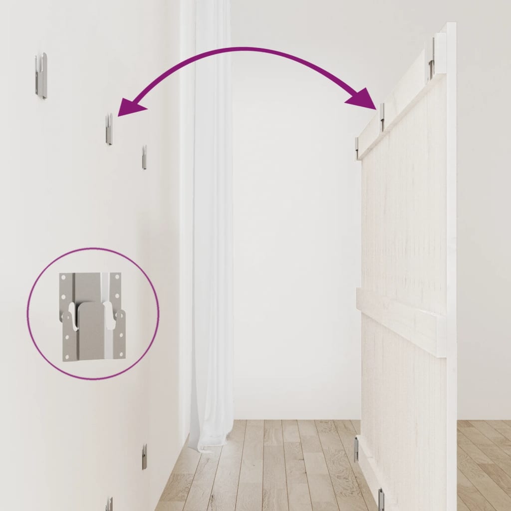 Tête de lit murale Blanc 159,5x3x90 cm Bois massif de pin - XIOS