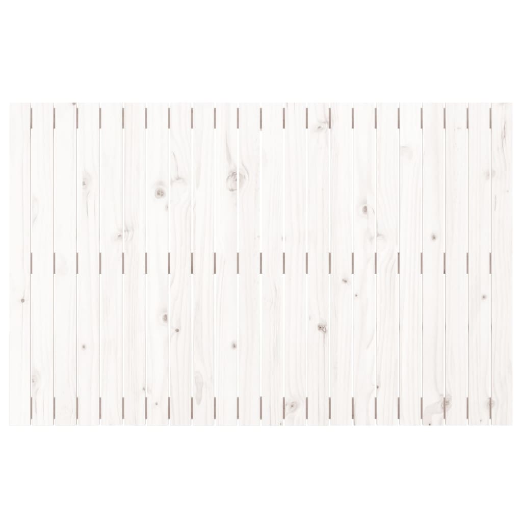 Tête de lit murale Blanc 140x3x90 cm Bois massif de pin - XIOS