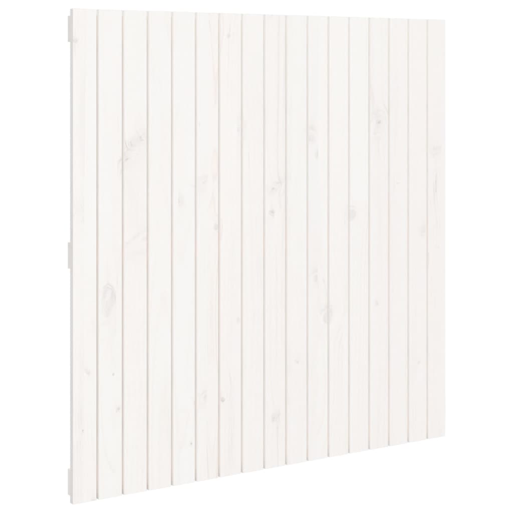 Tête de lit murale Blanc 108x3x110 cm Bois massif de pin - XIOS
