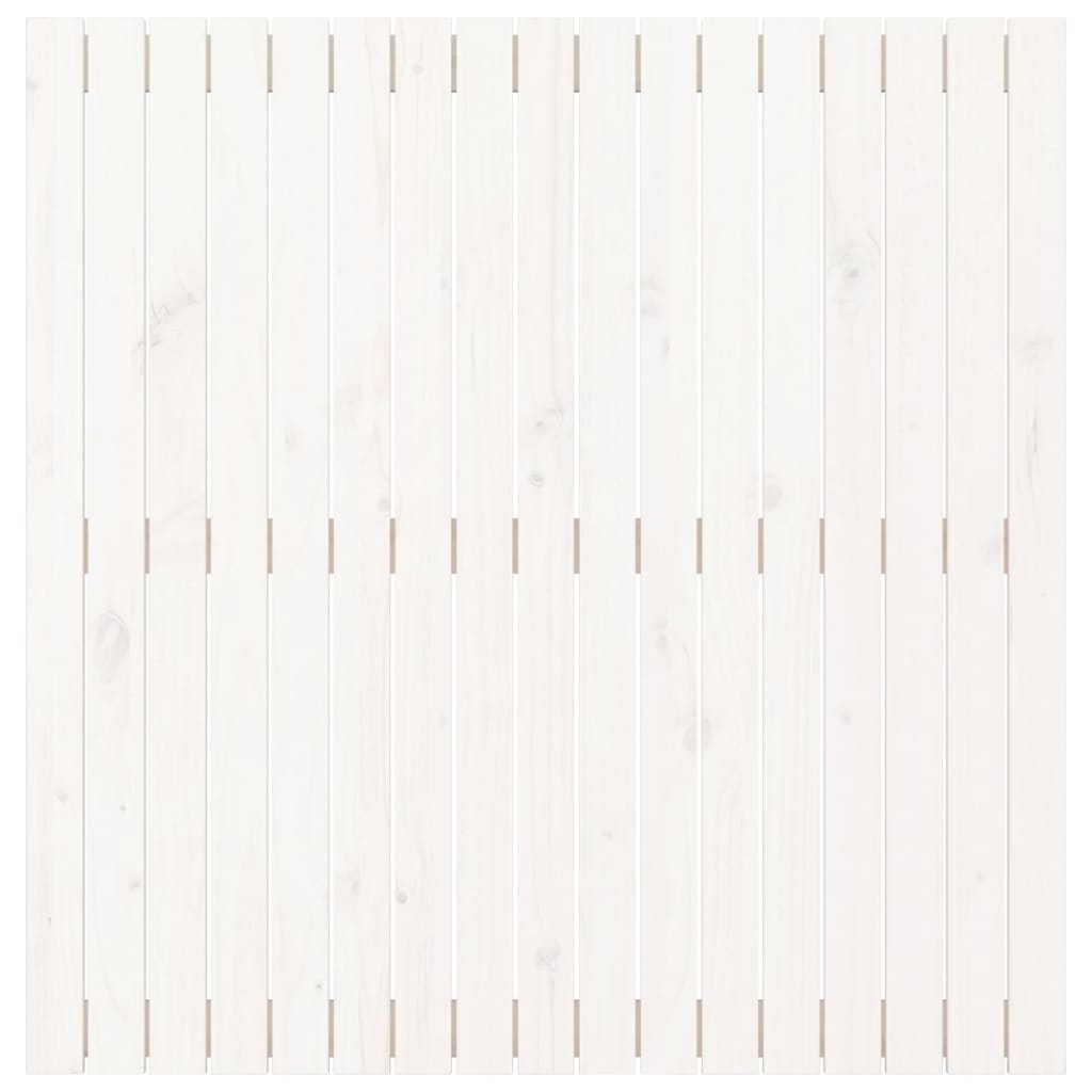 Tête de lit murale Blanc 108x3x110 cm Bois massif de pin - XIOS