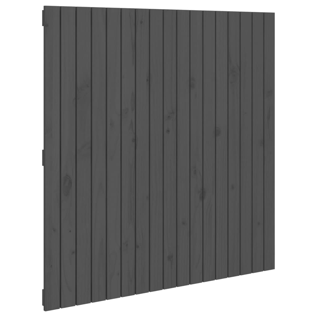 Tête de lit murale Gris 108x3x110 cm Bois massif de pin - XIOS