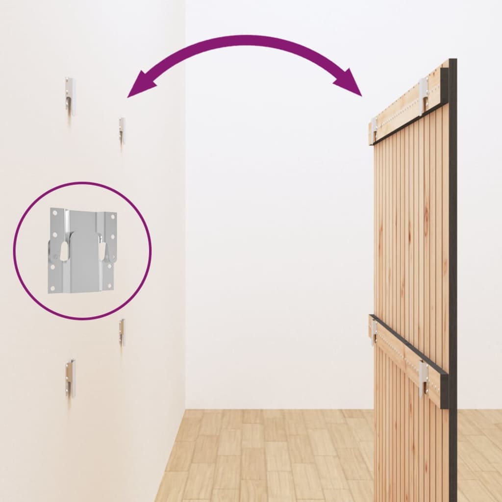 Tête de lit murale Gris 108x3x110 cm Bois massif de pin - XIOS