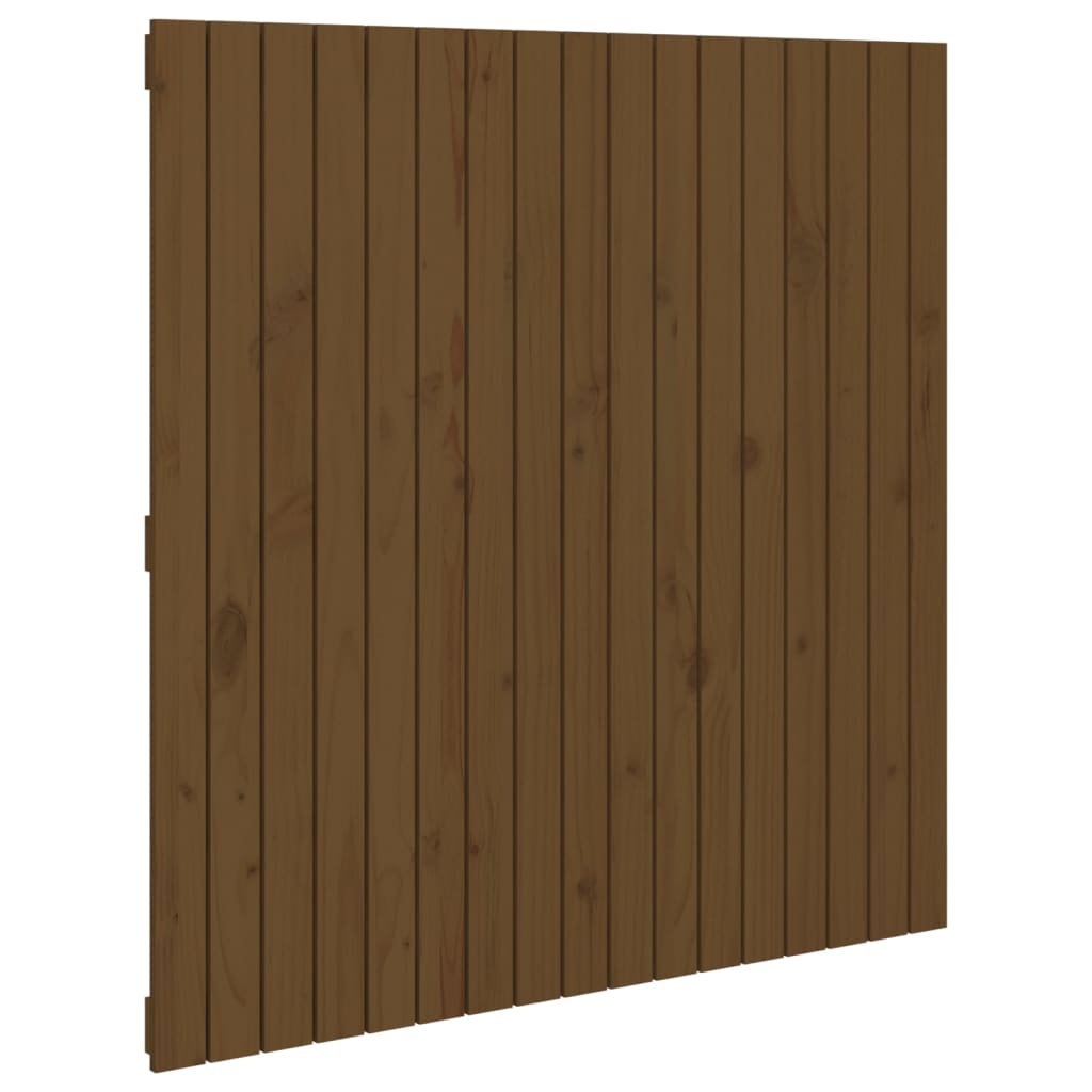 Tête de lit murale Marron miel 108x3x110 cm Bois massif de pin - XIOS