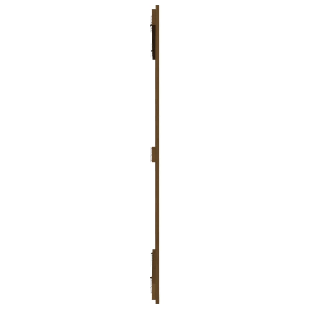 Tête de lit murale Marron miel 108x3x110 cm Bois massif de pin - XIOS