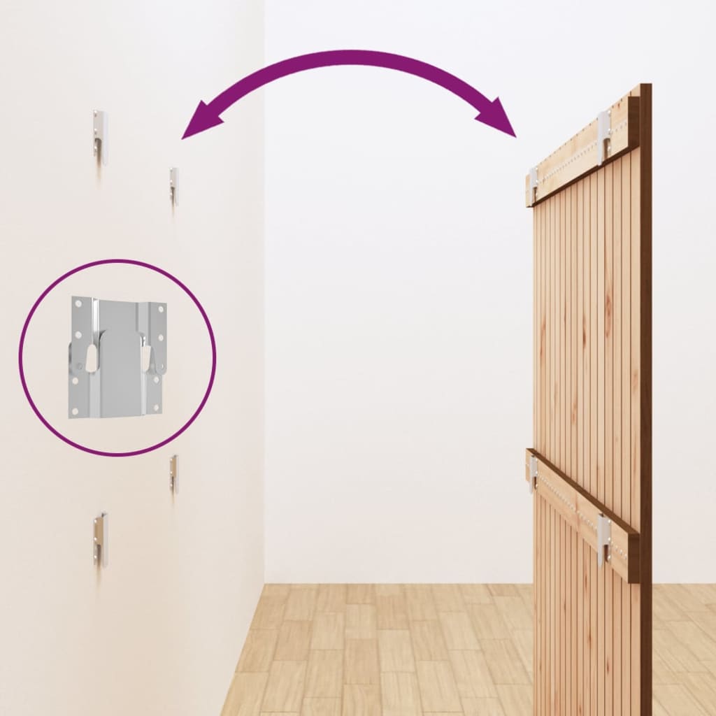 Tête de lit murale Marron miel 108x3x110 cm Bois massif de pin - XIOS