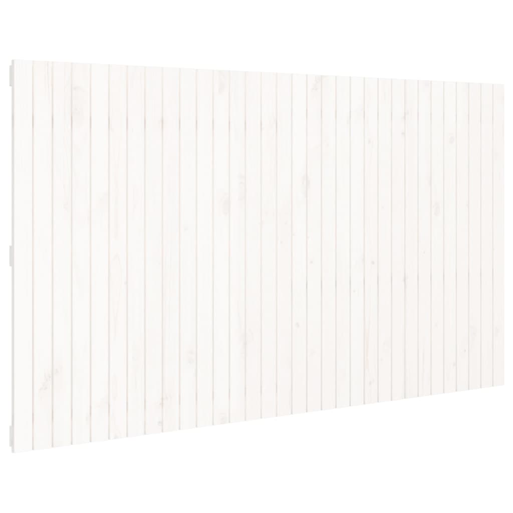 Tête de lit murale Blanc 204x3x110 cm Bois massif de pin - XIOS