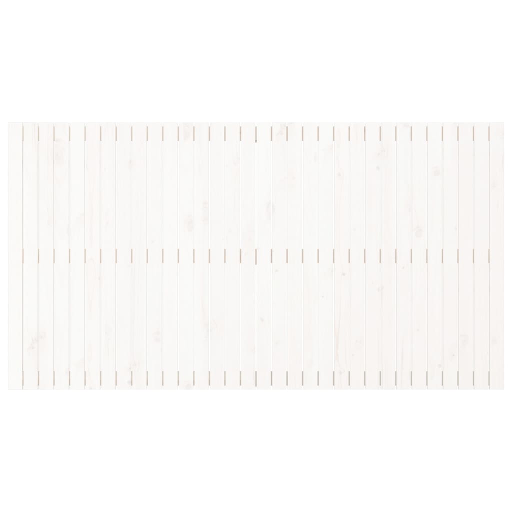 Tête de lit murale Blanc 204x3x110 cm Bois massif de pin - XIOS