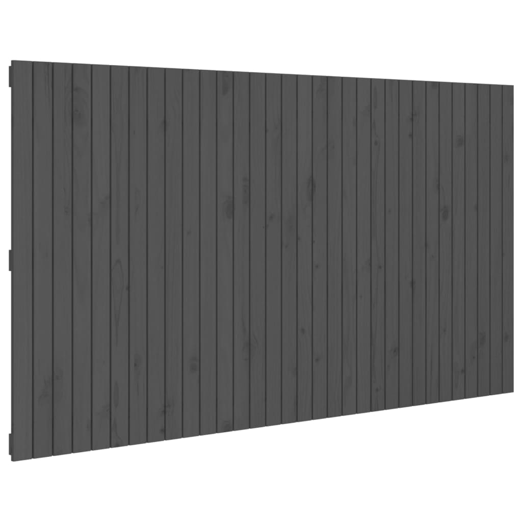 Tête de lit murale Gris 204x3x110 cm Bois massif de pin - XIOS