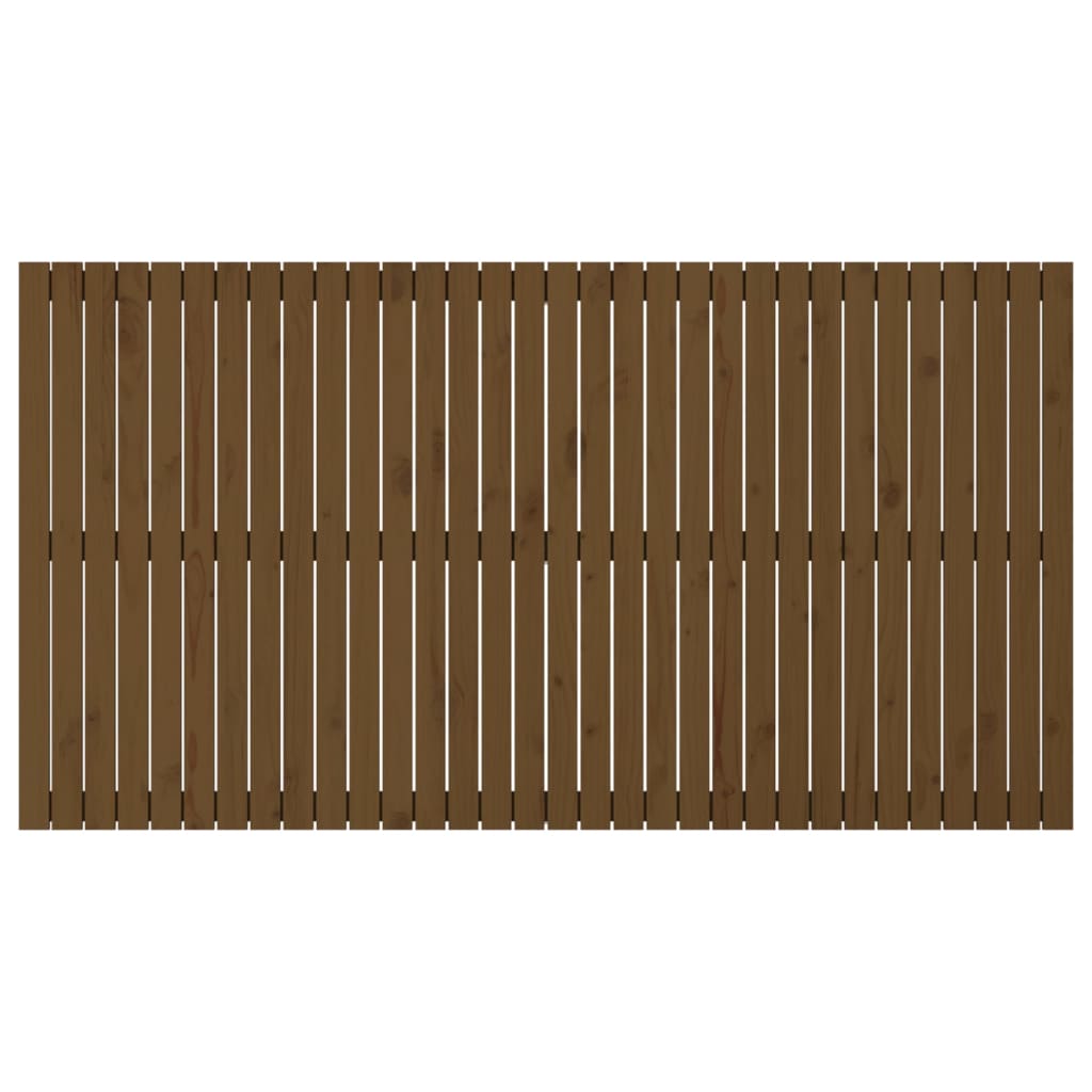 Tête de lit murale Marron miel 204x3x110 cm Bois massif de pin - XIOS