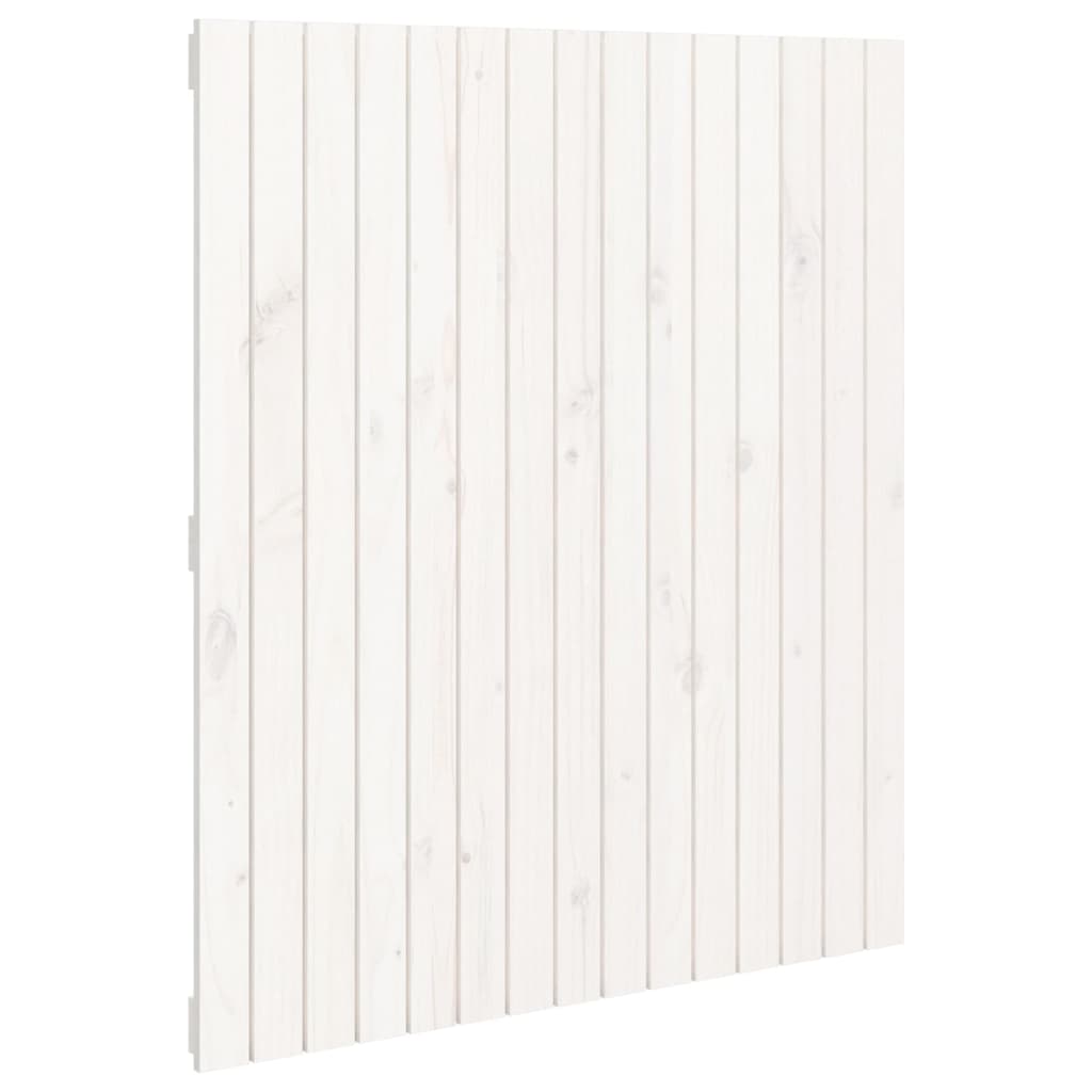 Tête de lit murale Blanc 95,5x3x110 cm Bois massif de pin - XIOS
