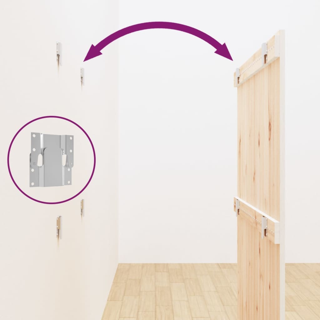 Tête de lit murale Blanc 95,5x3x110 cm Bois massif de pin - XIOS