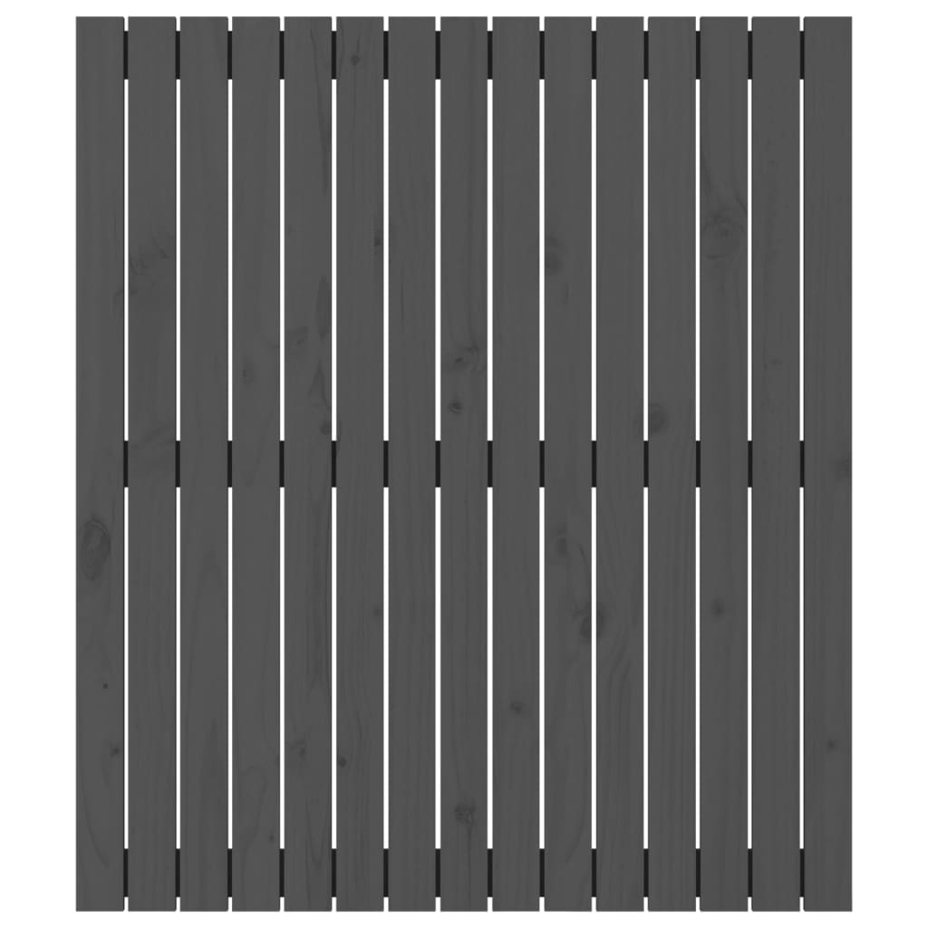 Tête de lit murale Gris 95,5x3x110 cm Bois massif de pin - XIOS