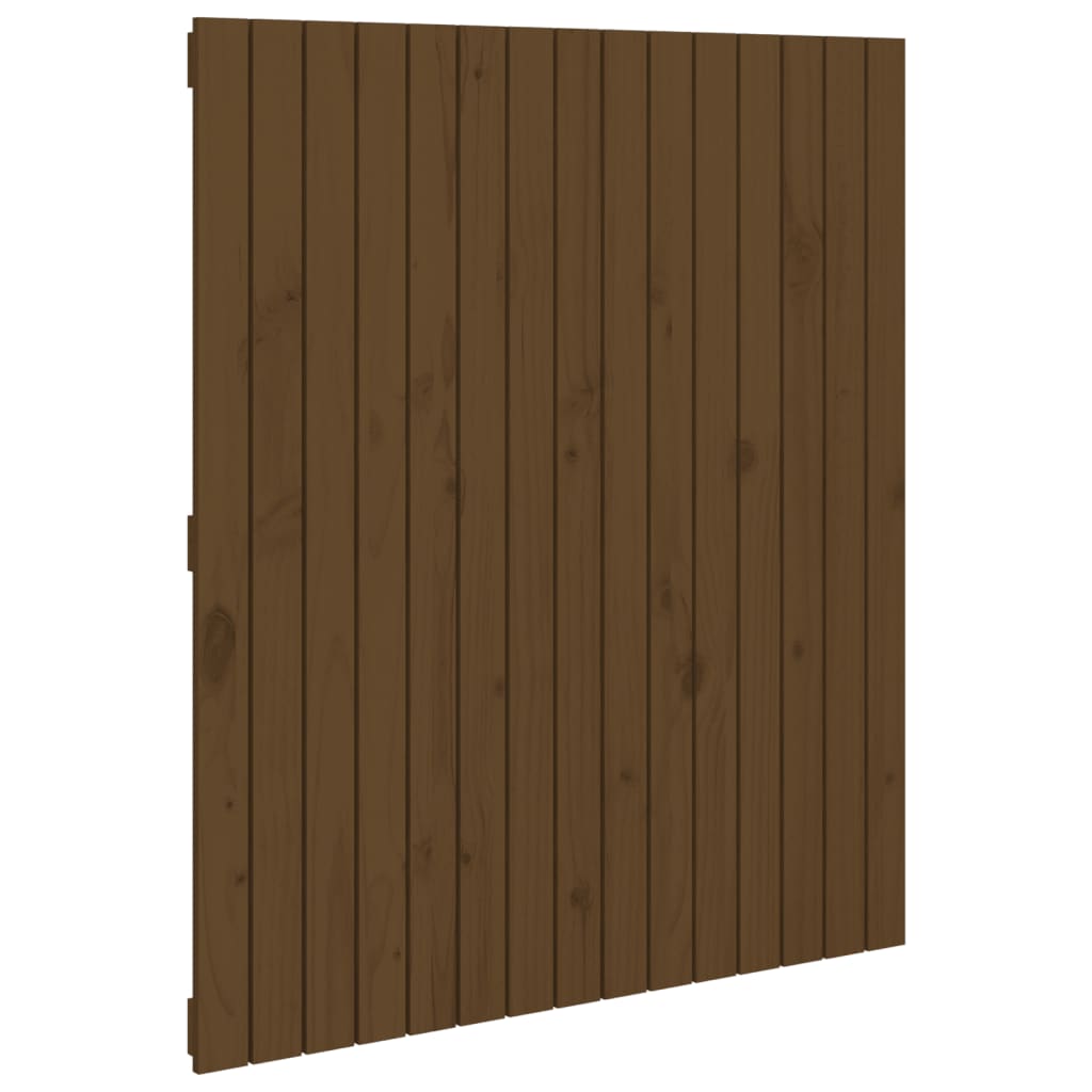 Tête de lit murale Marron miel 95,5x3x110 cm Bois massif de pin - XIOS
