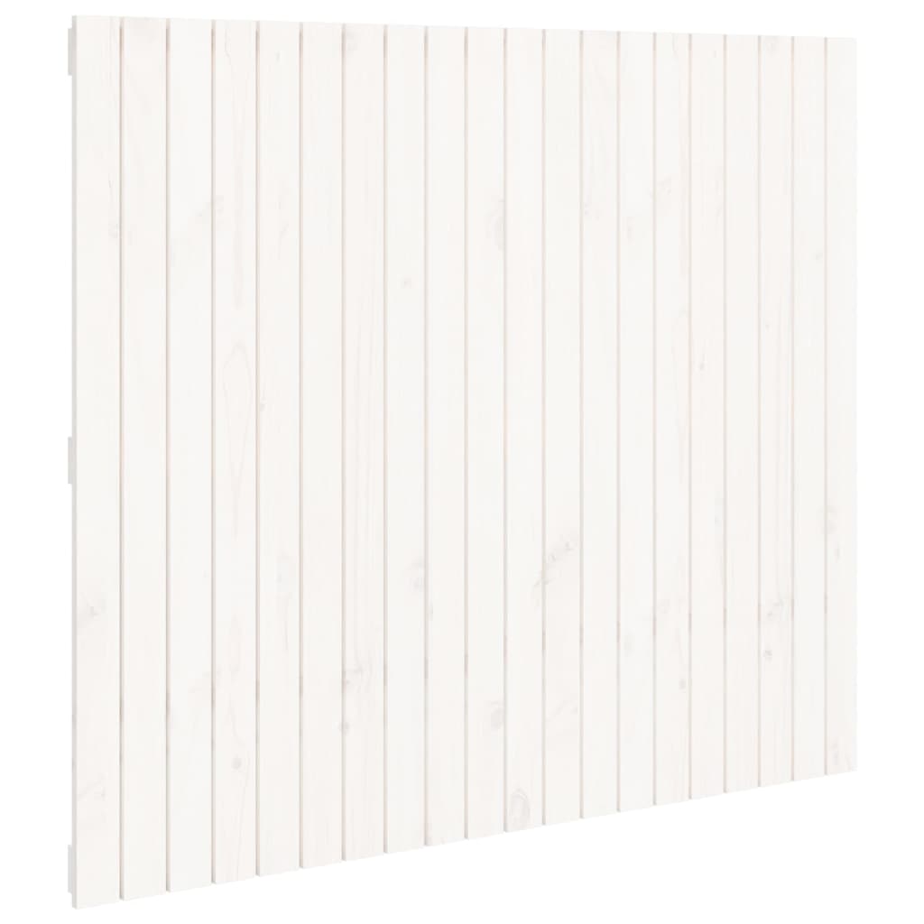 Tête de lit murale Blanc 127,5x3x110 cm Bois massif de pin - XIOS