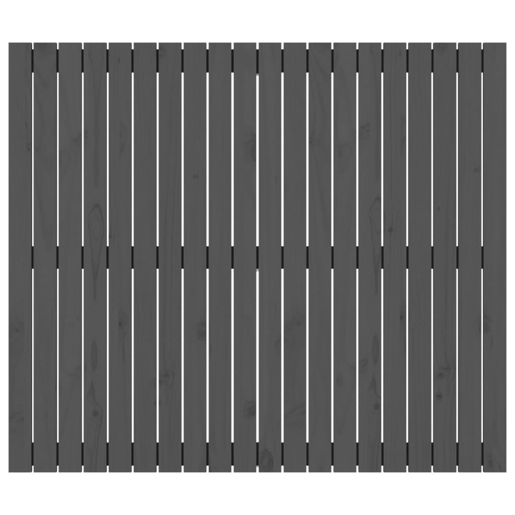 Tête de lit murale Gris 127,5x3x110 cm Bois massif de pin - XIOS