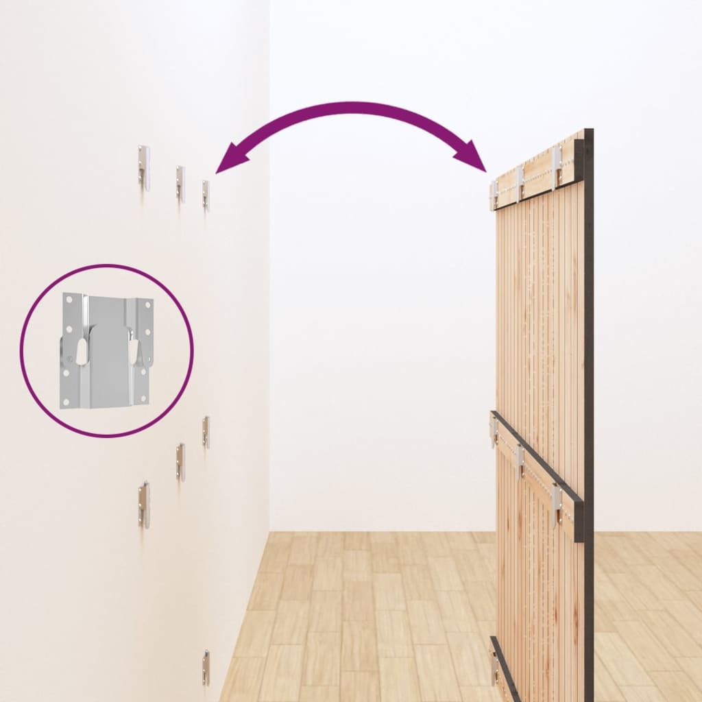 Tête de lit murale Gris 127,5x3x110 cm Bois massif de pin - XIOS