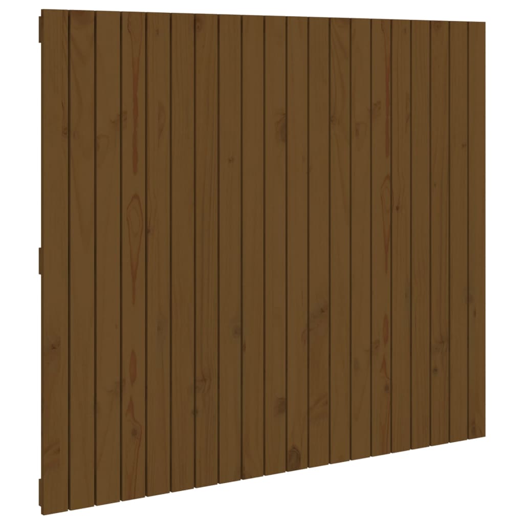 Tête de lit murale Marron miel 127,5x3x110cm Bois massif de pin - XIOS