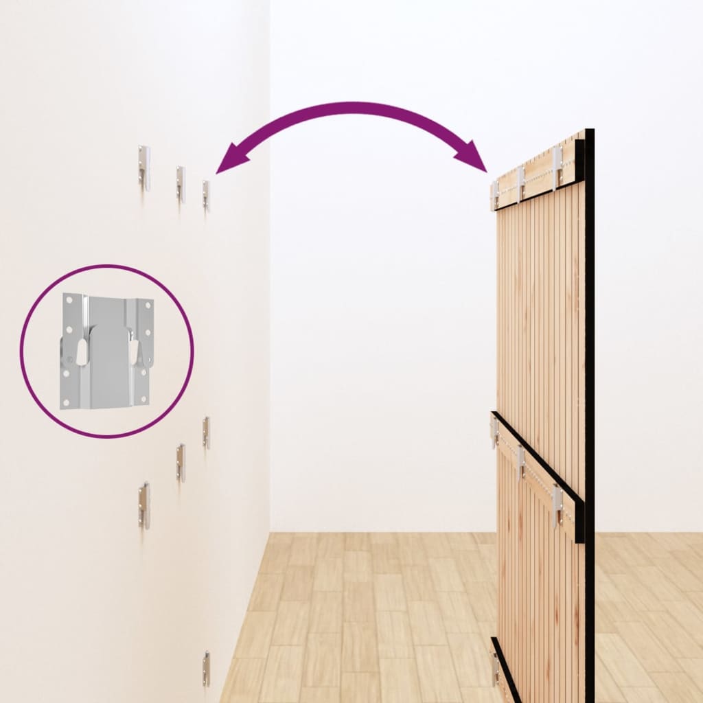 Tête de lit murale Noir 127,5x3x110 cm Bois massif de pin - XIOS