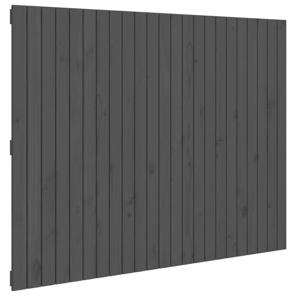 Tête de lit murale Gris 146,5x3x110 cm Bois massif de pin - XIOS