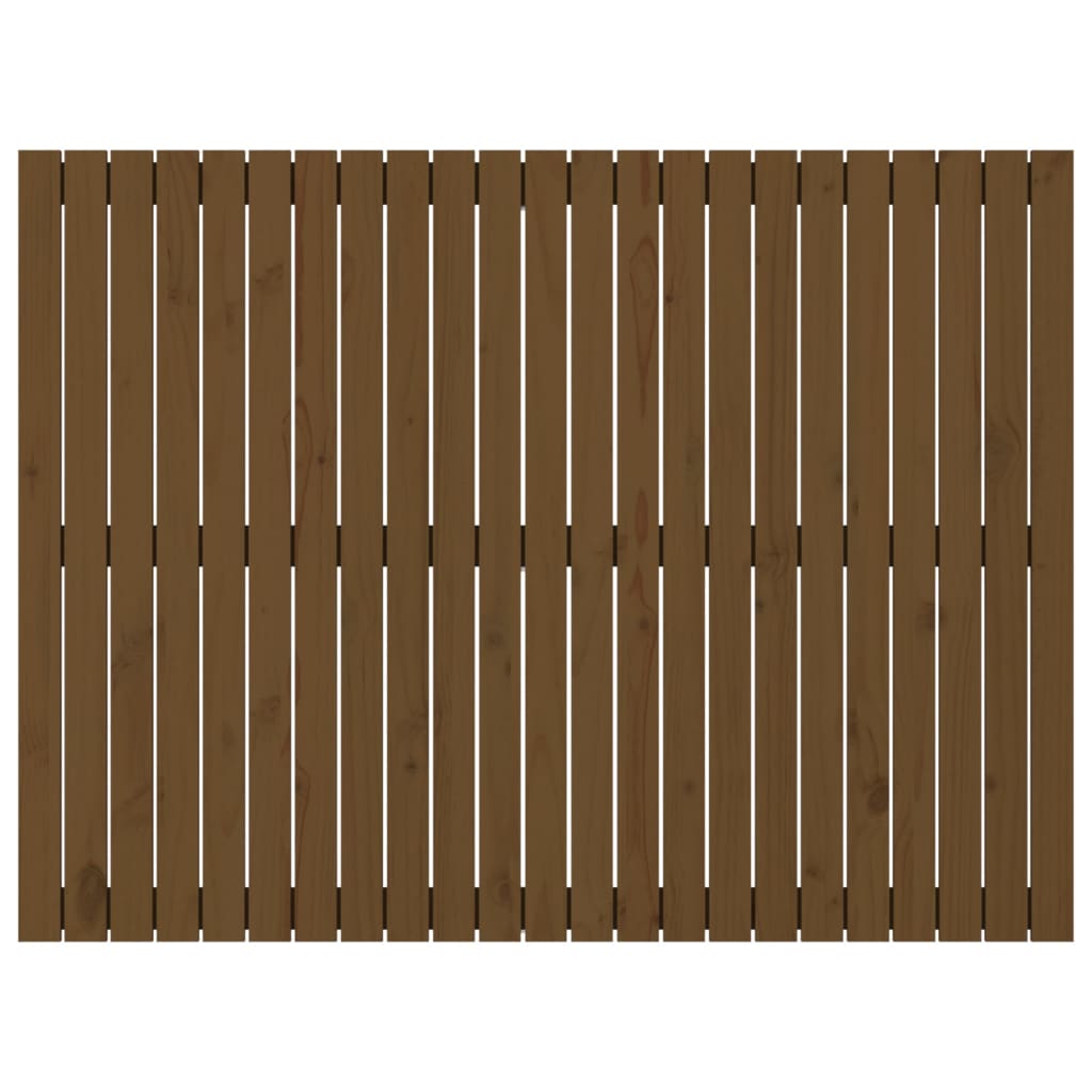 Tête de lit murale Marron miel 146,5x3x110cm Bois massif de pin - XIOS