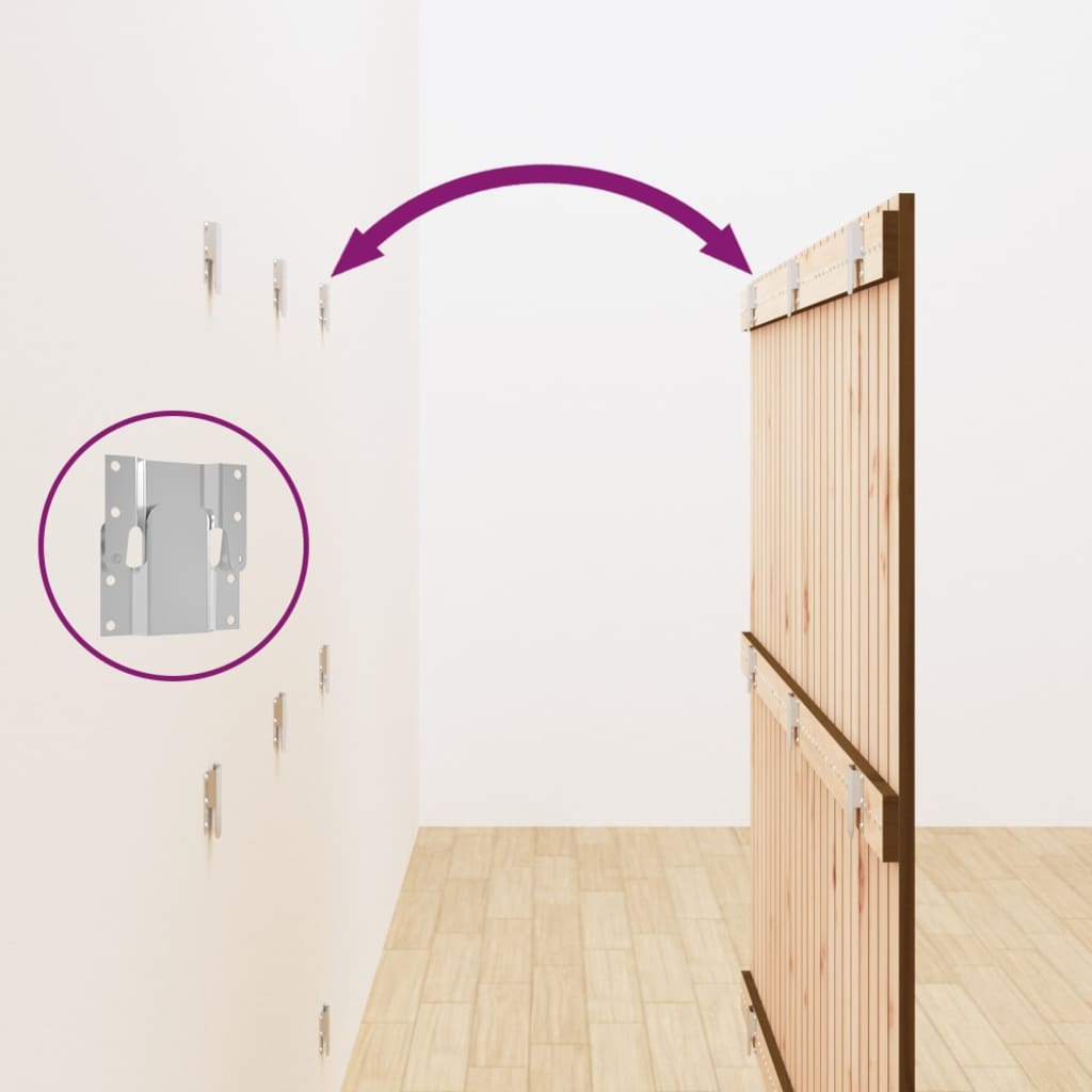 Tête de lit murale Marron miel 146,5x3x110cm Bois massif de pin - XIOS