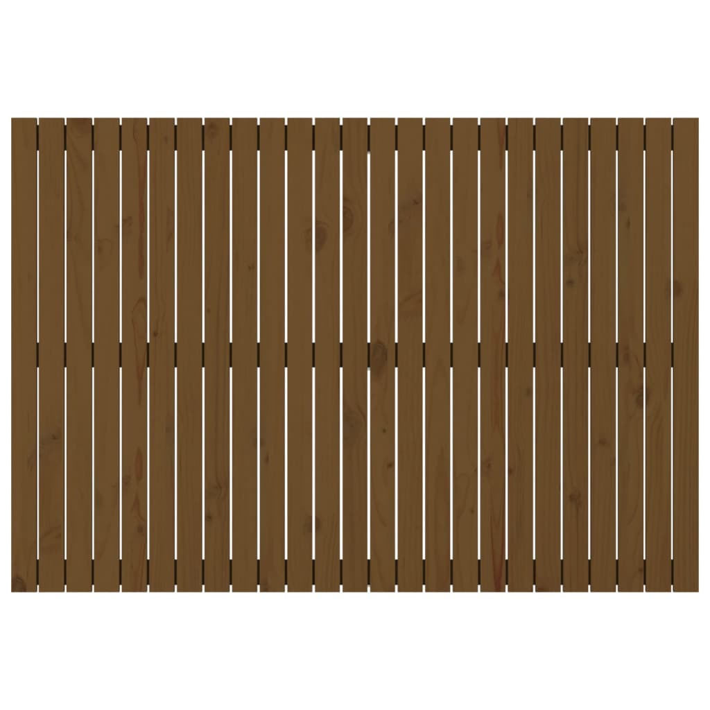 Tête de lit murale Marron miel 159,5x3x110cm Bois massif de pin - XIOS