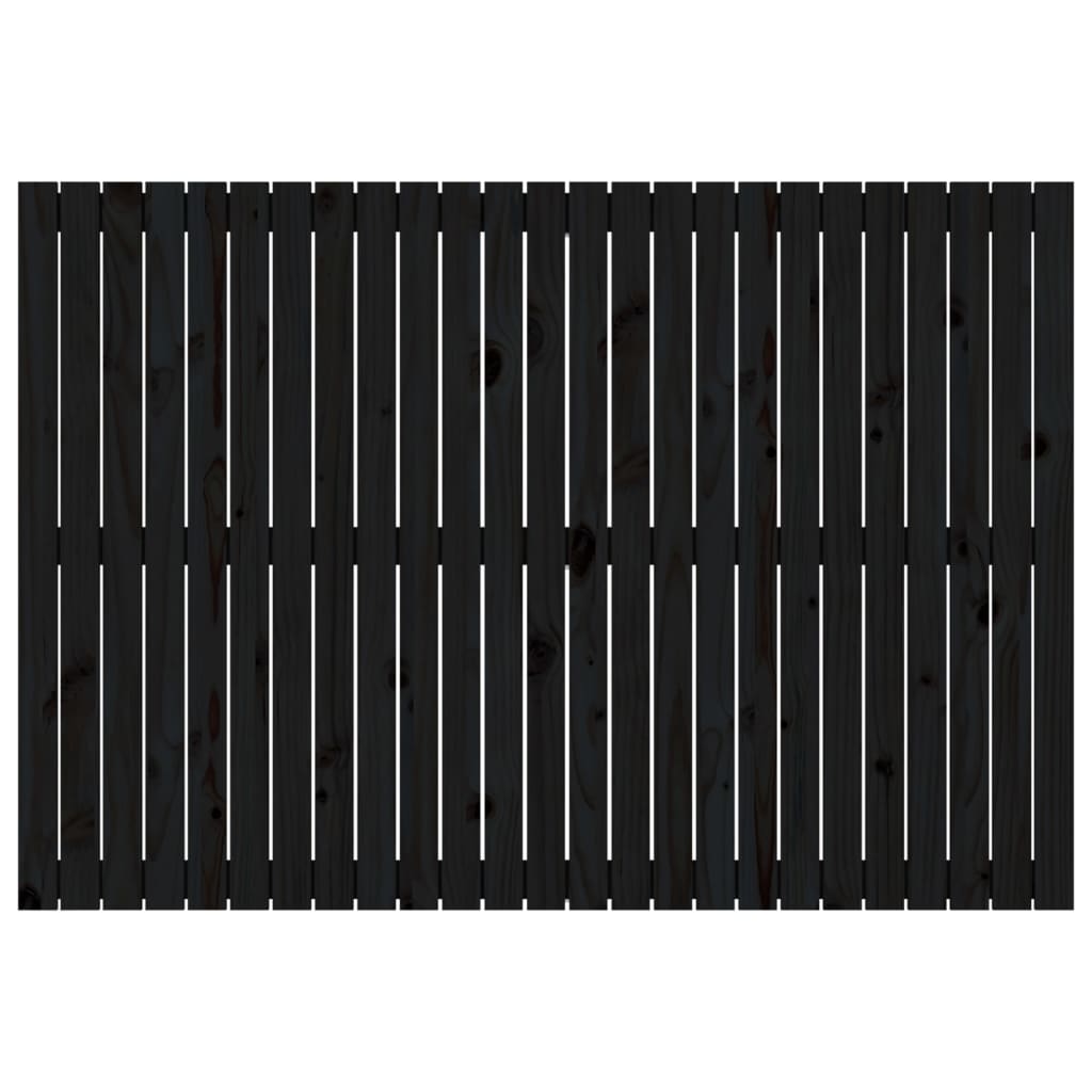 Tête de lit murale Noir 159,5x3x110 cm Bois massif de pin - XIOS