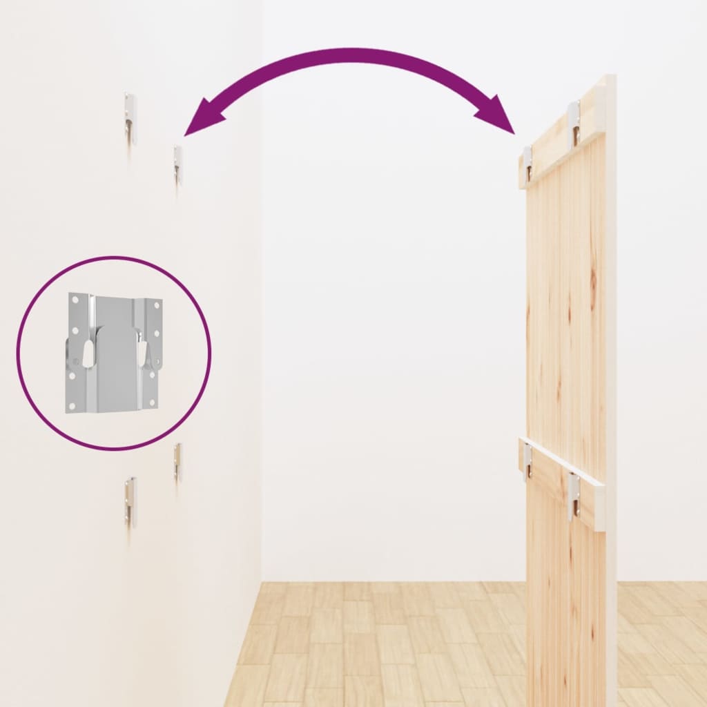 Tête de lit murale Blanc 82,5x3x110 cm Bois massif de pin - XIOS