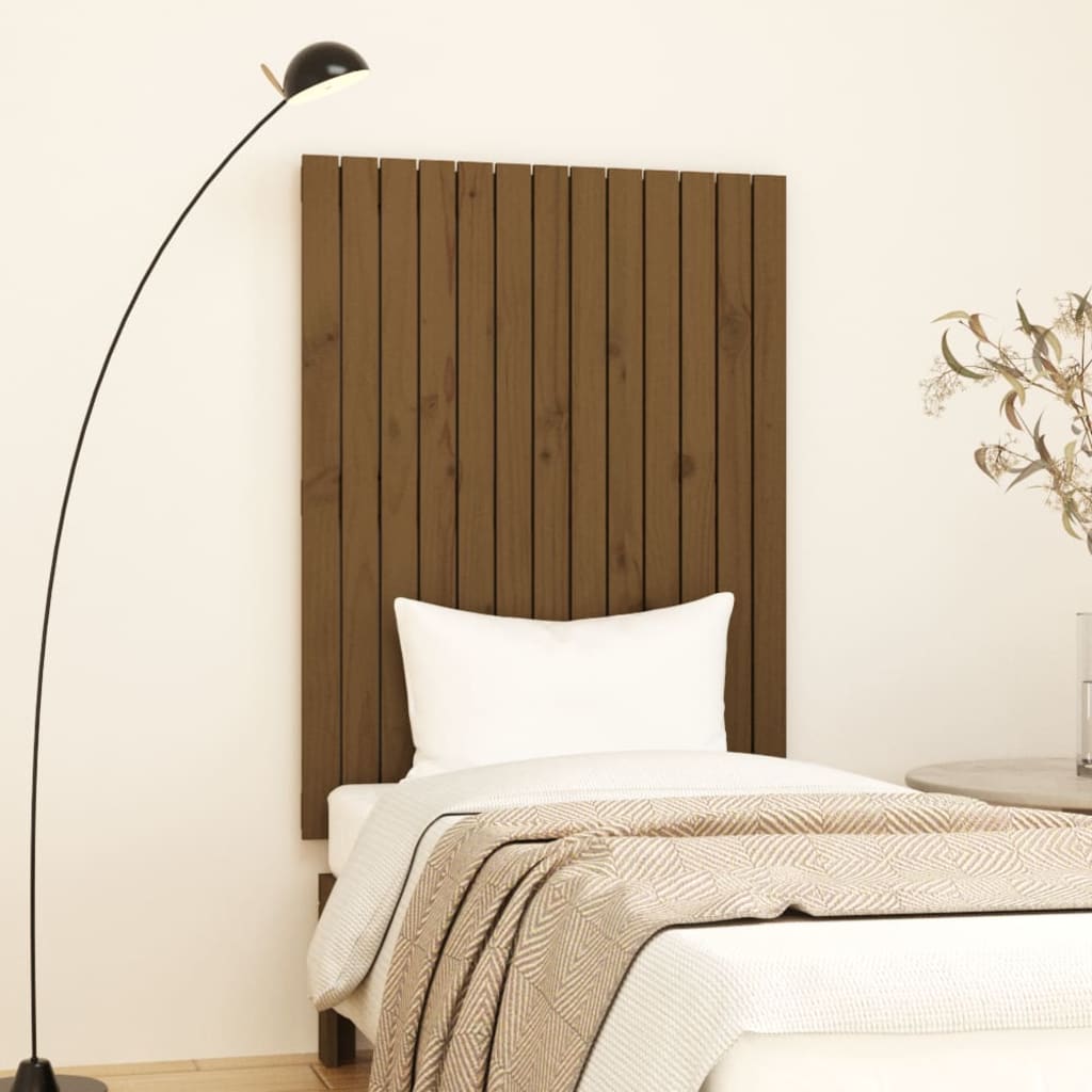 Tête de lit murale Marron miel 82,5x3x110 cm Bois massif de pin - XIOS