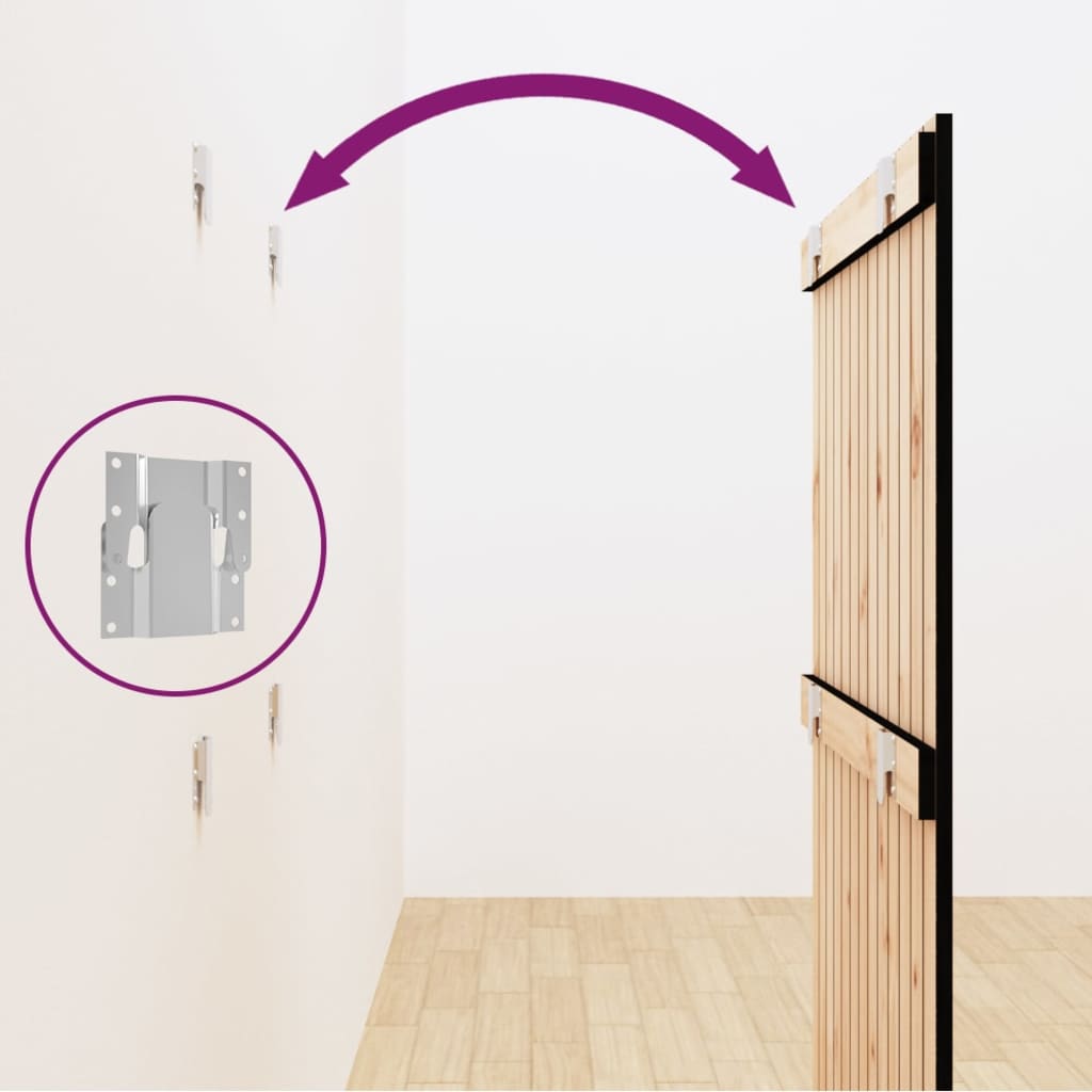 Tête de lit murale Noir 82,5x3x110 cm Bois massif de pin - XIOS