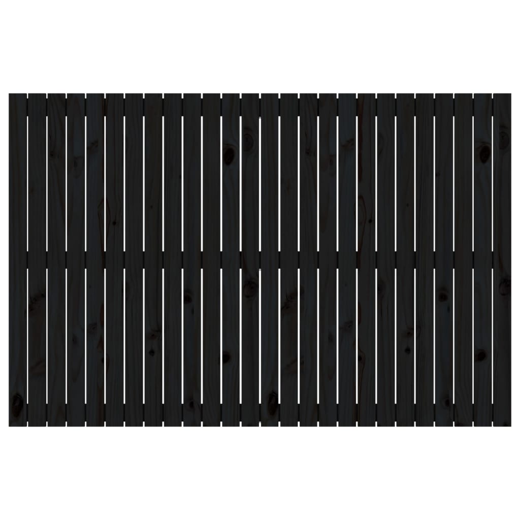 Tête de lit murale Noir 166x3x110 cm Bois massif de pin - XIOS