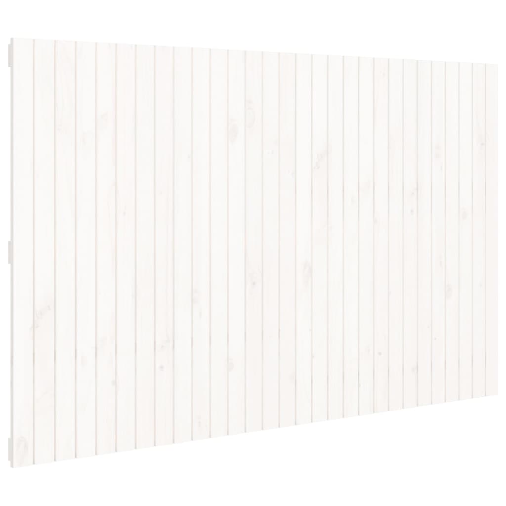 Tête de lit murale Blanc 185x3x110 cm Bois massif de pin - XIOS