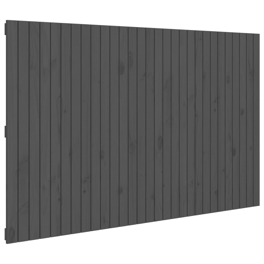 Tête de lit murale Gris 185x3x110 cm Bois massif de pin - XIOS