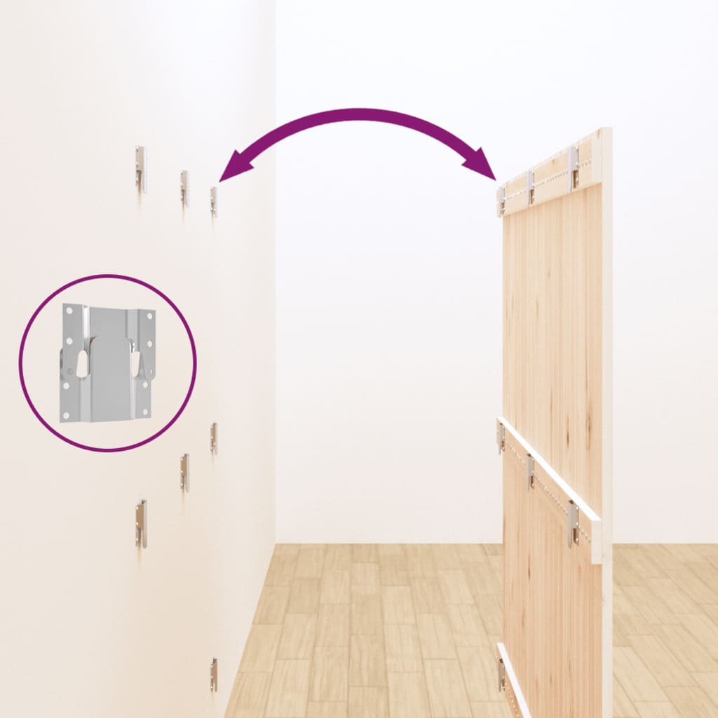 Tête de lit murale Blanc 140x3x110 cm Bois massif de pin - XIOS