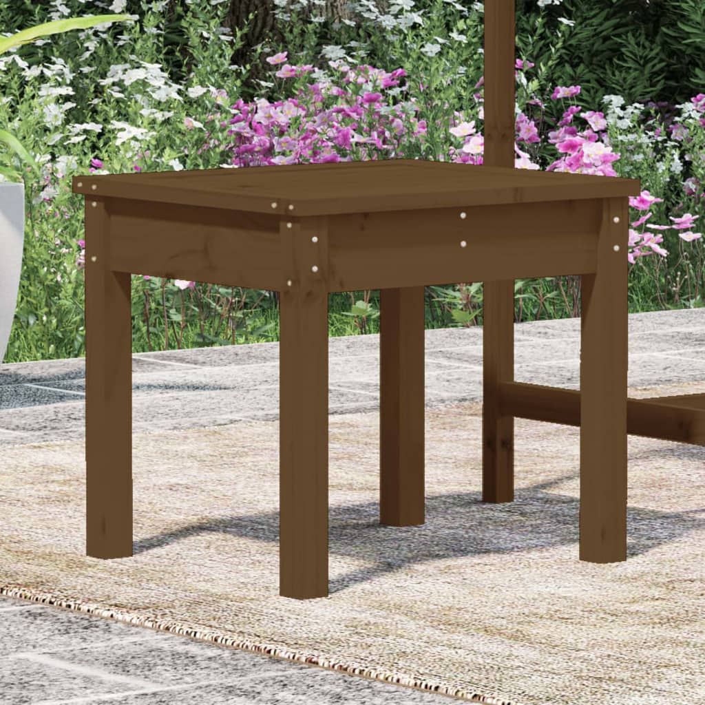 Banc de jardin marron miel 50x44x45 cm bois de pin massif Bancs de jardin vidaXL