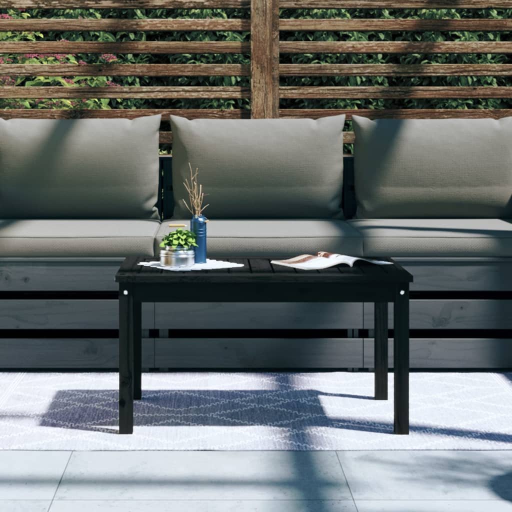 Table de jardin noir 82,5x50,5x45 cm bois massif de pin Tables de jardin vidaXL