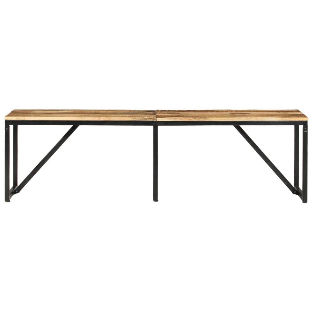 Banc 160x35x46 cm bois massif de manguier XIOS