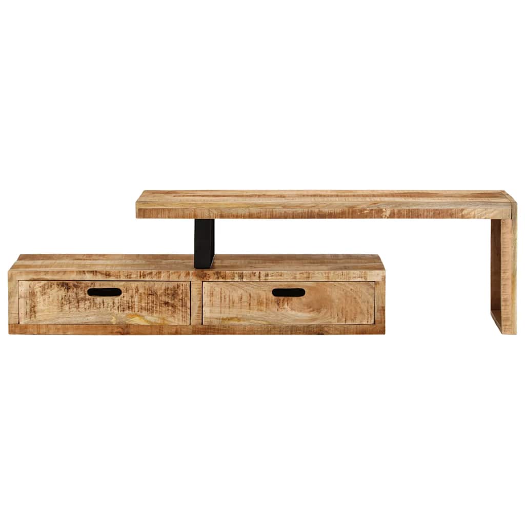 Meuble TV (118-200) x 30 x 40 cm en bois massif de manguier - XIOS