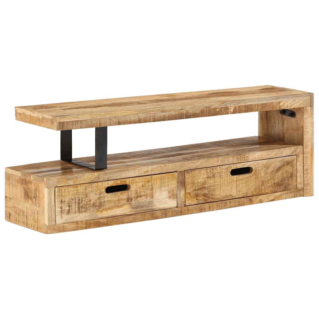 Meuble TV (118-200) x 30 x 40 cm en bois massif de manguier - XIOS