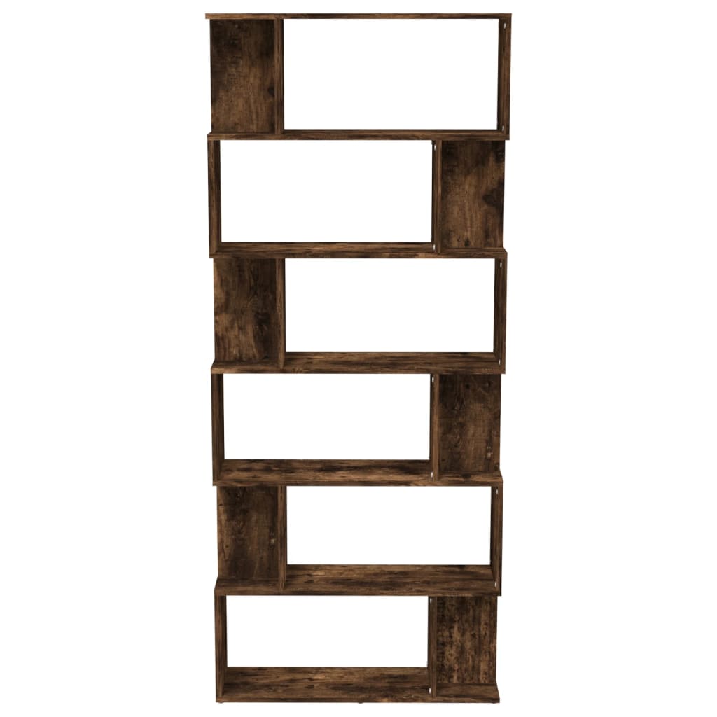 Bibliothèque/Cloison Chêne fumé 80x24x192 cm Bois d'ingénierie - XIOS