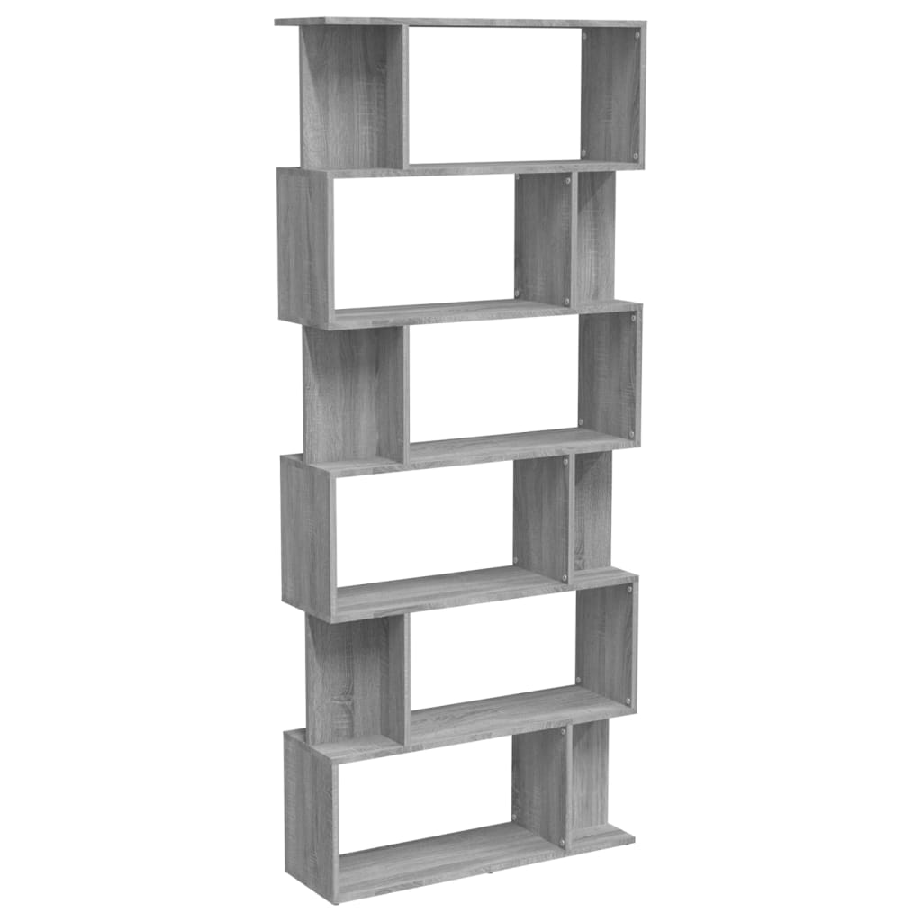 Bibliothèque/Cloison Sonoma gris 80x24x192 cm Bois d'ingénierie - XIOS